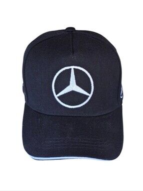 Mercedes AMG Petronas Black Baseball Cap with White Logo